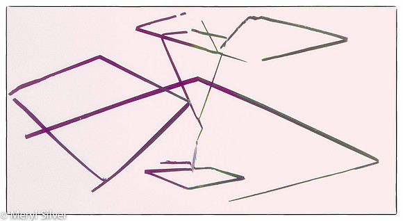 reeds, reflections, abstract